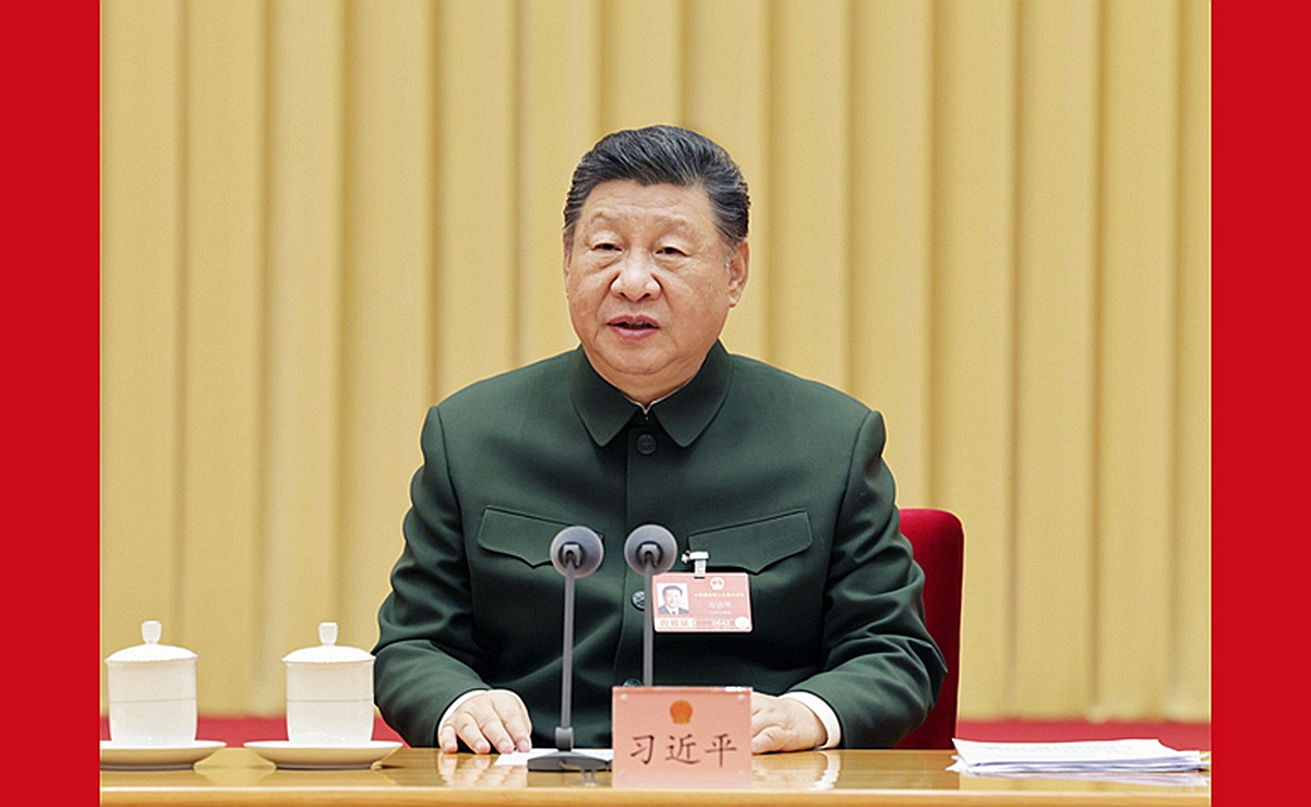 习近平在出席解放军和武警部队代表团全体会议时强调：充分发挥政治建军特有优势 凝心聚力推动国防和军队现代化行稳致远